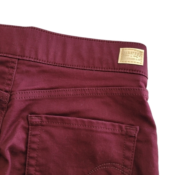 Levi’s totally shaping pull on skinny jeans Burgundy Size 27x30 - Picture 10 of 14
